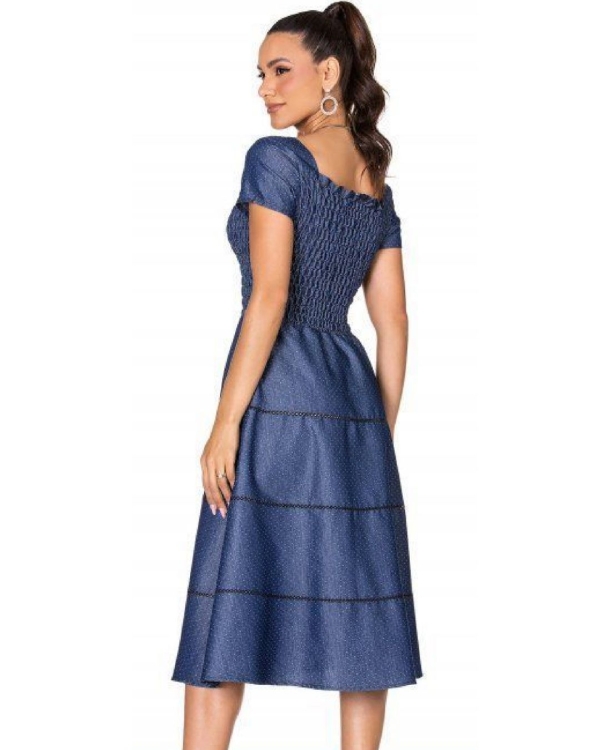 Vestido Jeans BC c/ efeito sanfonado - Image 2