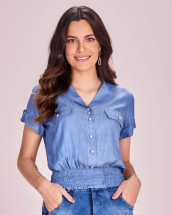 Blusa Jeans D'Ázul